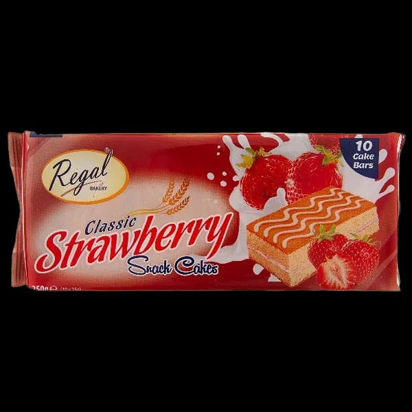 Regal Strawberry Cake Bars