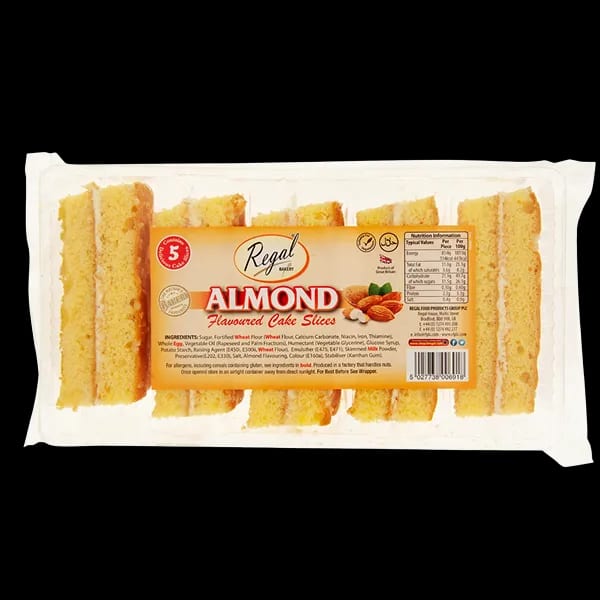 Regal Almond Sliced Cake 5pc (Cream Filled)